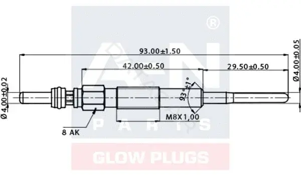 Свечи накала A-N PARTS A-N094003