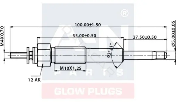Свечи накала A-N PARTS A-N095242