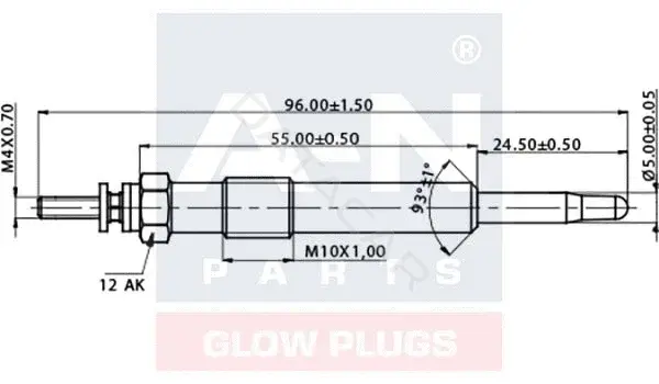 Свечи накала A-N PARTS A-N096301