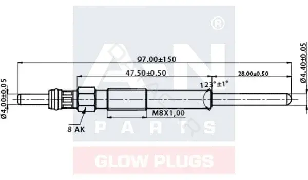 Свечи накала A-N PARTS A-N098024
