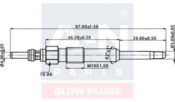 Свечи накала A-N PARTS A-N098474
