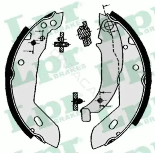 Барабанные колодки LPR/AP/RAL 04670