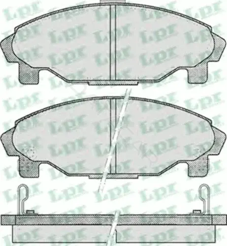 Тормозные колодки LPR/AP/RAL 05P457