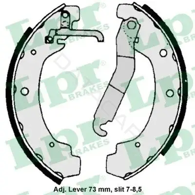 Барабанные колодки LPR/AP/RAL 06740