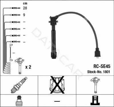 Высоковольтные провода NGK 1801