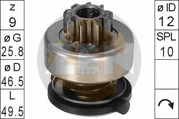 Бендикс стартера ERA ZN0925