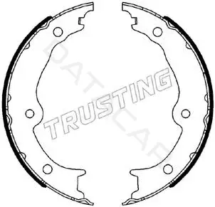 Колодки ручника TRUSTING 115.342