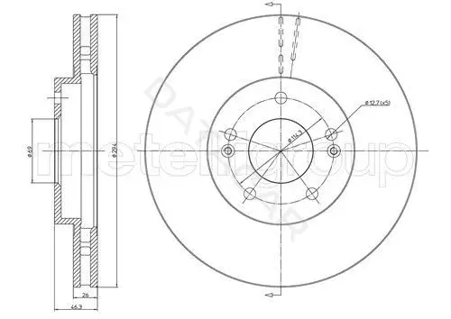 Тормозные диски TRUSTING DF153