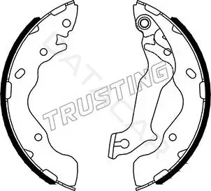 Барабанные колодки TRUSTING 046.233