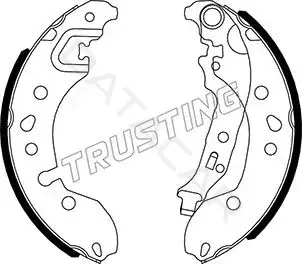 Барабанные колодки TRUSTING 088.245