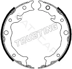 Колодки ручника TRUSTING 110.343