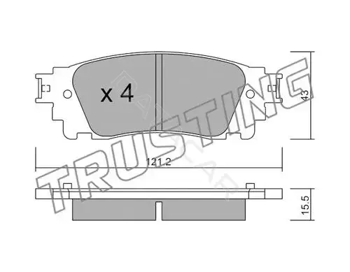 Тормозные колодки TRUSTING 1065.0