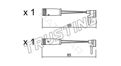 Датчик износа тормозных колодок TRUSTING SU.159K