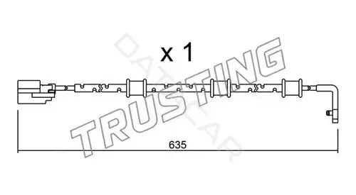 Датчик износа тормозных колодок TRUSTING SU.323
