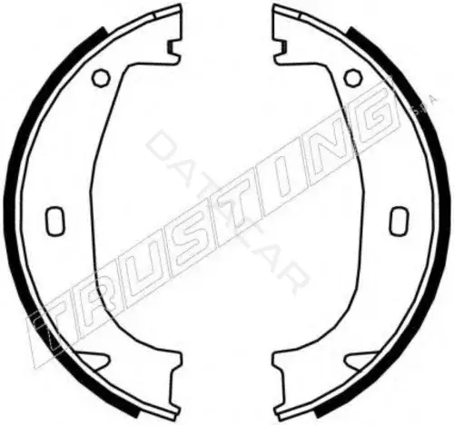Колодки ручника TRUSTING 019.026