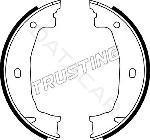 Колодки ручника TRUSTING 019.028