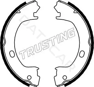Колодки ручника TRUSTING 023.006