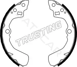 Барабанные колодки TRUSTING 026.345