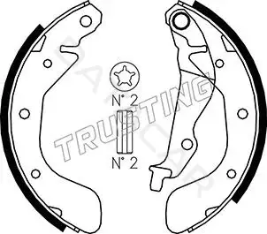 Барабанные колодки TRUSTING 027.005