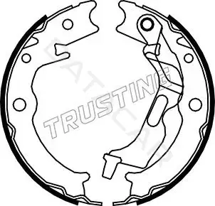Колодки ручника TRUSTING 027.007