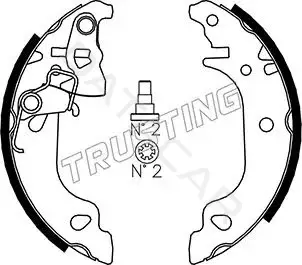 Барабанные колодки TRUSTING 034.103