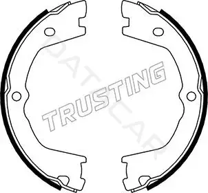 Колодки ручника TRUSTING 034.110