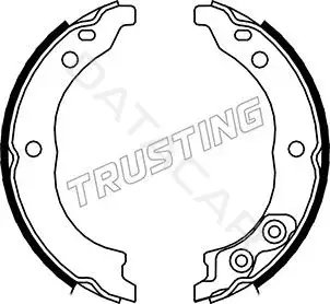 Колодки ручника TRUSTING 034.113