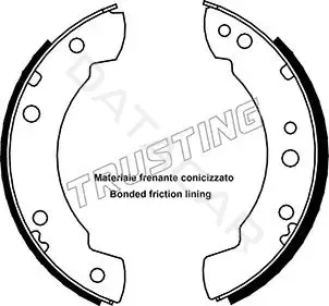 Барабанные колодки TRUSTING 040.093