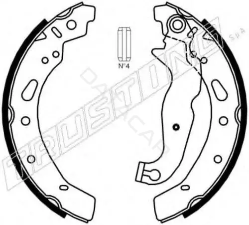 Барабанные колодки TRUSTING 040.161