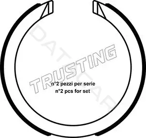 Колодки ручника TRUSTING 040.163