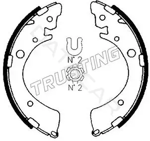 Барабанные колодки TRUSTING 044.013