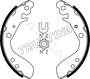 Барабанные колодки TRUSTING 044.022