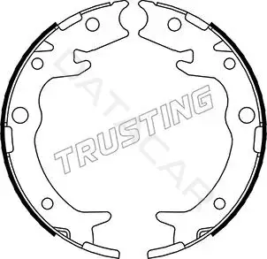 Колодки ручника TRUSTING 044.023
