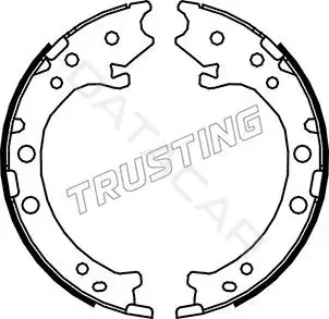 Колодки ручника TRUSTING 044.026