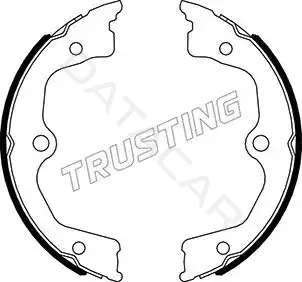 Колодки ручника TRUSTING 044.030