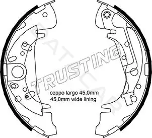 Барабанные колодки TRUSTING 046.207Y