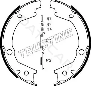 Колодки ручника TRUSTING 046.220K