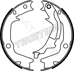 Колодки ручника TRUSTING 046.222