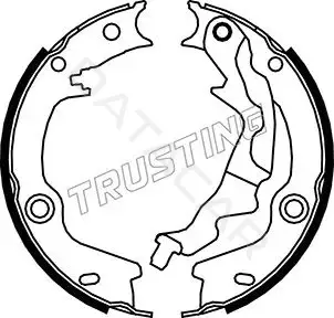 Колодки ручника TRUSTING 046.223