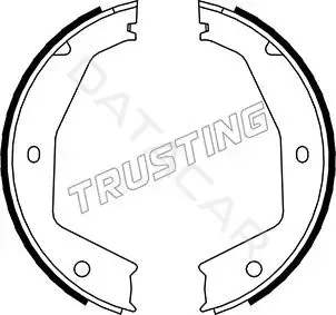 Колодки ручника TRUSTING 048.002