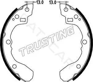 Барабанные колодки TRUSTING 049.147