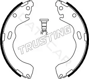 Барабанные колодки TRUSTING 049.150