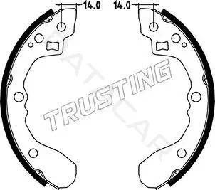 Барабанные колодки TRUSTING 049.151