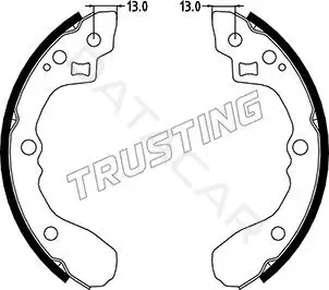 Барабанные колодки TRUSTING 049.154