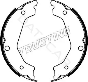 Колодки ручника TRUSTING 049.162