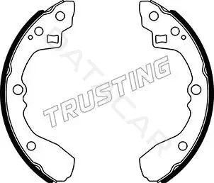 Барабанные колодки TRUSTING 049.170