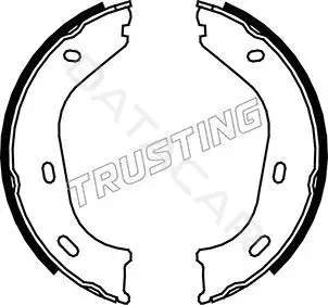 Колодки ручника TRUSTING 052.116
