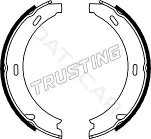 Колодки ручника TRUSTING 052.117