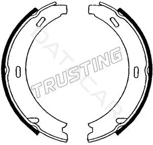Колодки ручника TRUSTING 052.121