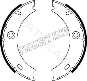 Колодки ручника TRUSTING 052.127